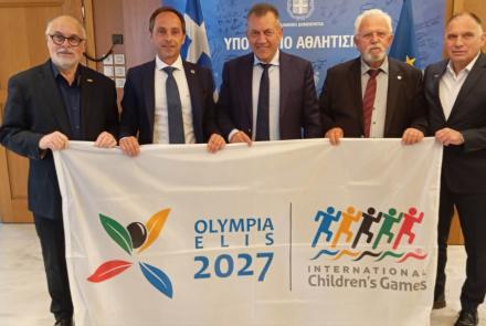 Με την αμέριστη στήριξη της Πολιτείας προχωρά η μεγάλη διοργάνωση των 59ων Παγκόσμιων Παιδικών Αγώνων «ΟΛΥΜΠΙΑ - ΗΛΙΔΑ 2027»